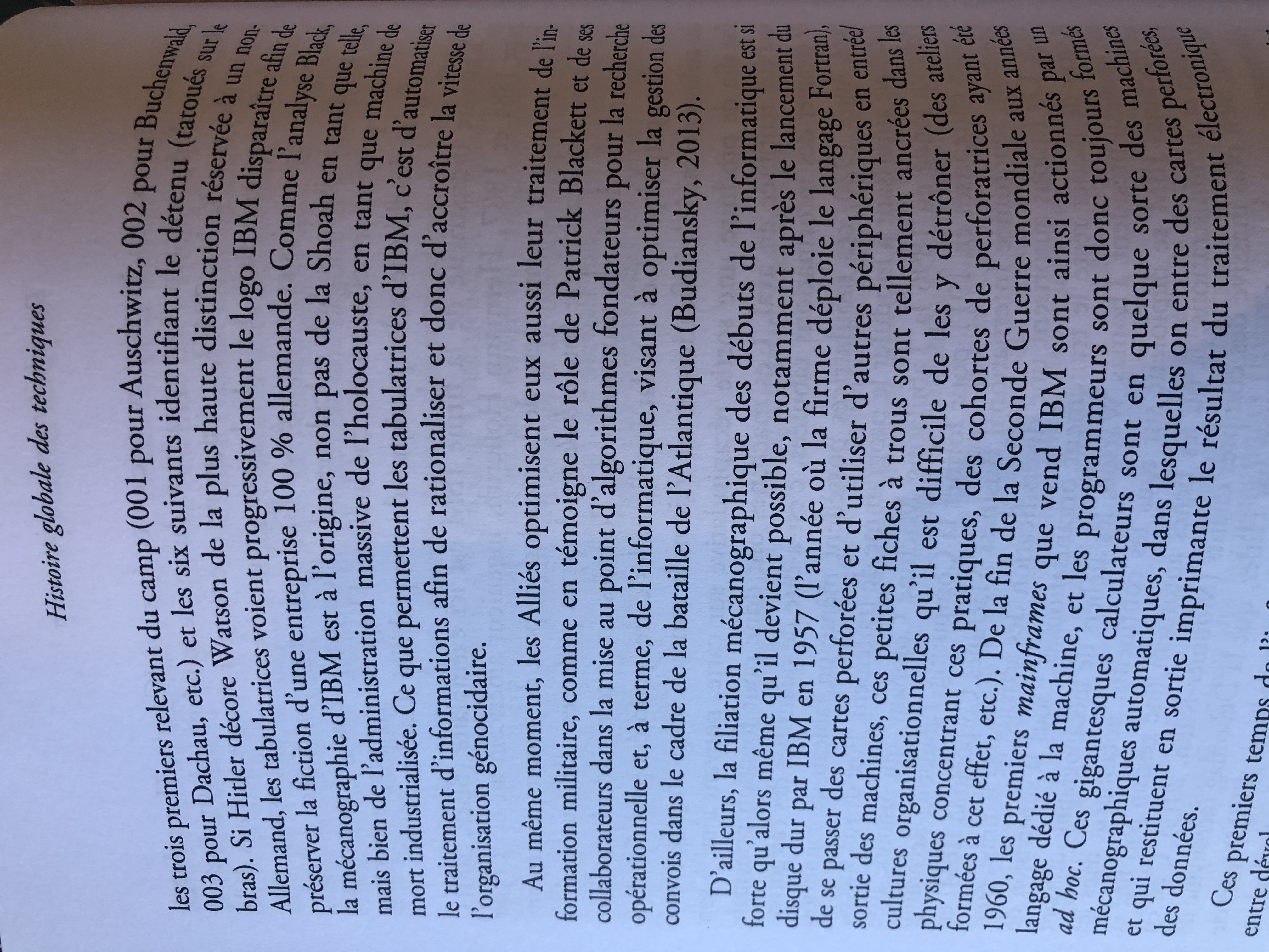 usage des machines par les Nazis pendant la seconde guerre mondiale (suite)